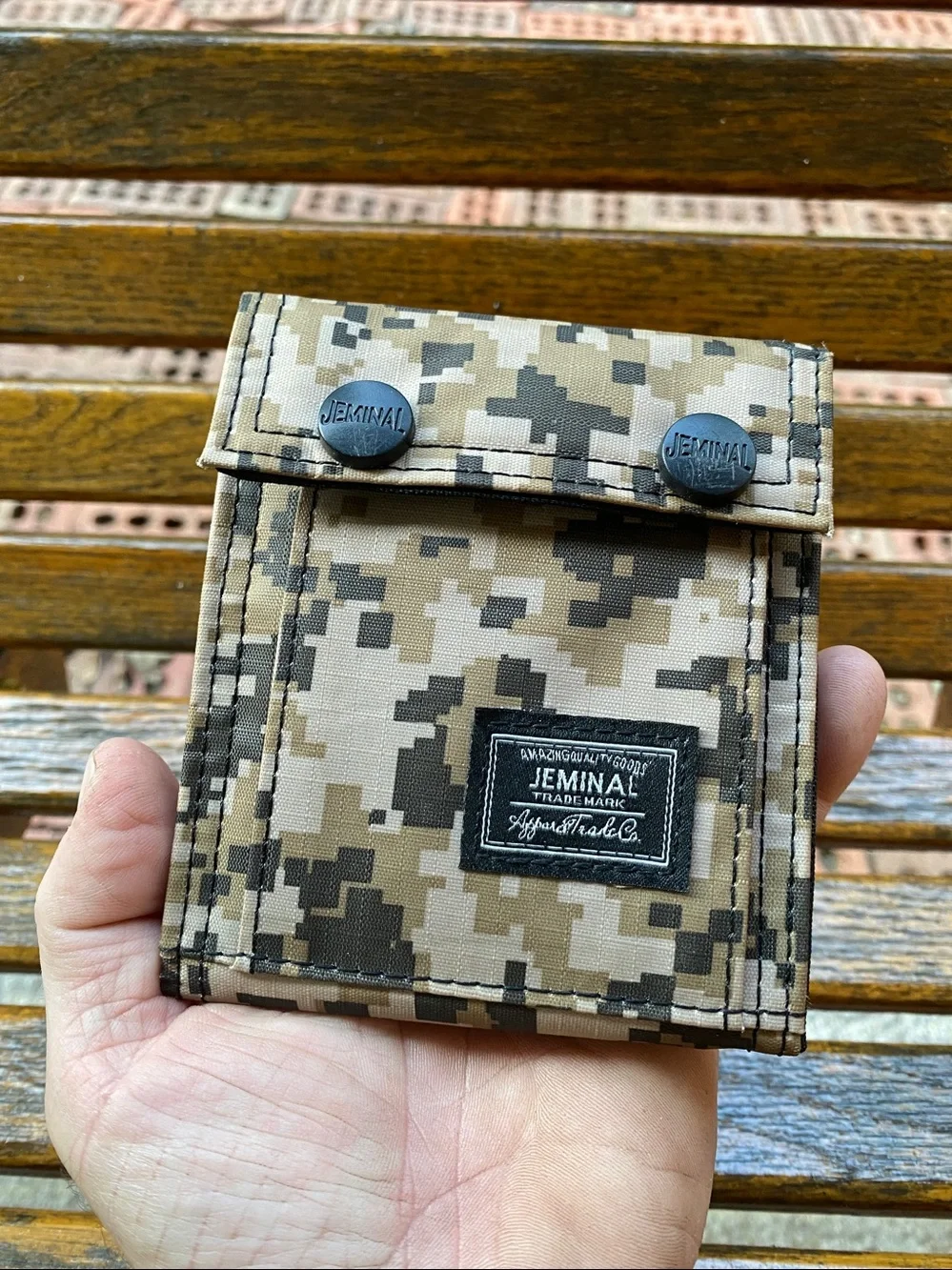 Jeminal tactical Bifold nylon wallet Digital Camo
